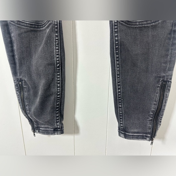 PILCRO & THE LETTERPRESS Sz 27 Jeans High-Rise Ankle Zip Denim Legging Pockets - Picture 4 of 15